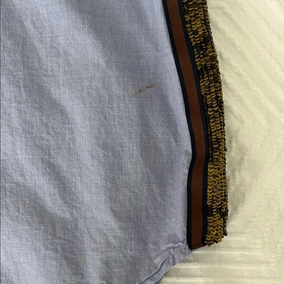 J. Crew Blue Sequin Button-Up Shirt - Picture 12 of 12